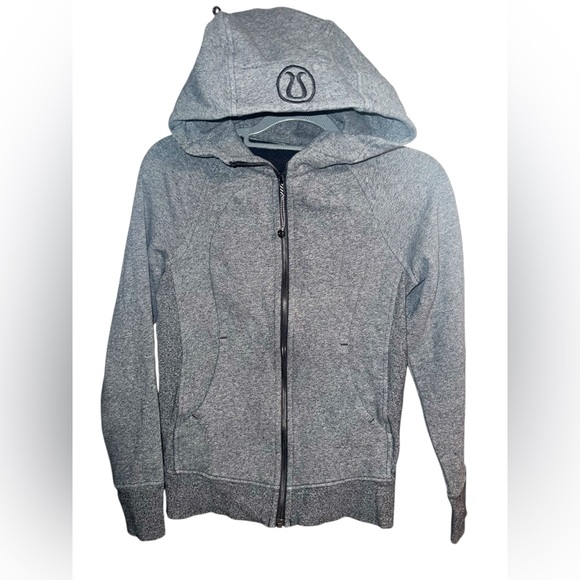 Lululemon Scuba Zip Up Hoodie Light Gray / Size 4 - Picture 1 of 8